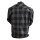 Bores Lumberjack Jacken-Hemd schwarz / grau Herren 6XL