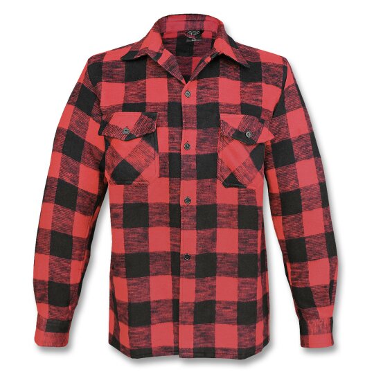 Camicia da boscaiolo Mil-Tec nero / rosso S