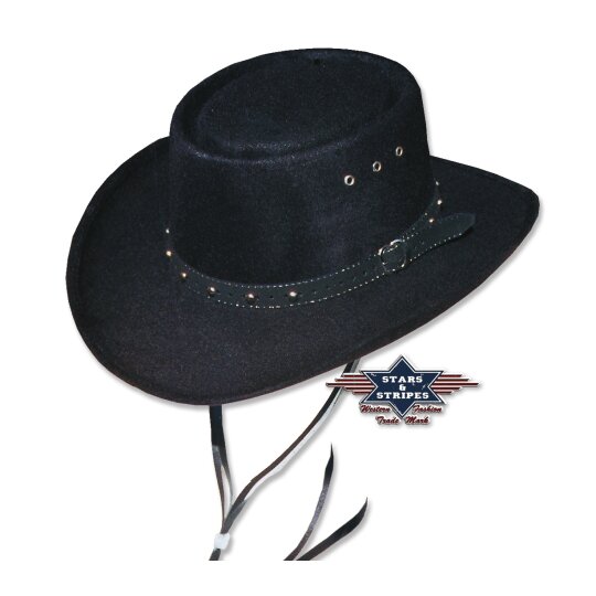 Cowboy Hat Jack black 56 cm