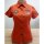 HD Stretch Woven Kurzarm Bluse Orange Damen