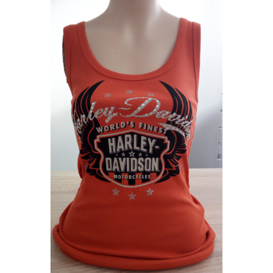 HD Tank-Top Scoop Orange Damen S