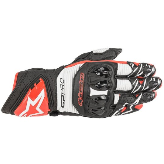 Alpinestars GP PRO R3 Guantes negro / blanco / rojo claro