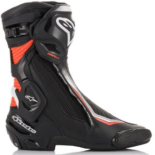 SMX PLUS v2 motorcycle boots black / white / red