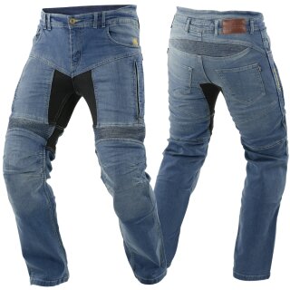 Trilobite Parado Motorrad-Jeans Herren blau kurz 32/30