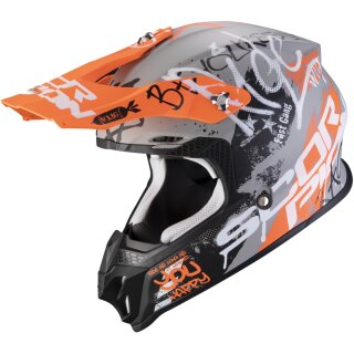 Scorpion VX-16 Air Oratio Gris mat / orange