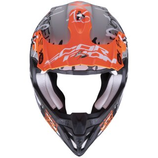 Scorpion VX-16 Air Oratio Mate Gris / Naranja