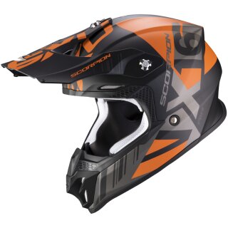 Scorpion VX-16 Air Mach Noir mat / orange