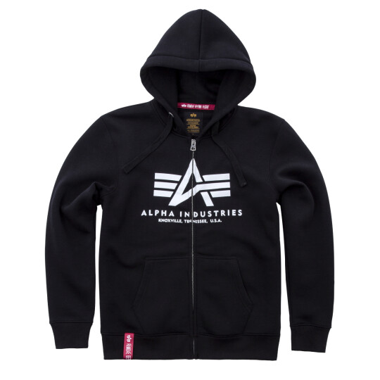 Alpha Industries Basic Zip Hoody nero 3XL