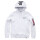 Alpha Industries Back Print Hoody, cappuccio, bianco 2XL