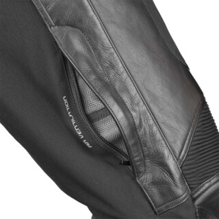 Büse Pantalon Ferno en textile/cuir noir 50