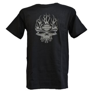 T-Shirt HD Skull Silver