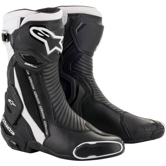 Alpinestars SMX Plus v2 Motorradstiefel schwarz / weiß