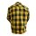 Bores Lumberjack Giacca camicia nera / gialla uomini XL