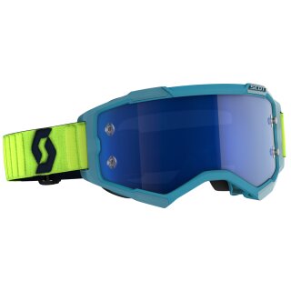 Scott Goggle Fury teal blue/ neon yellow / electric blue...