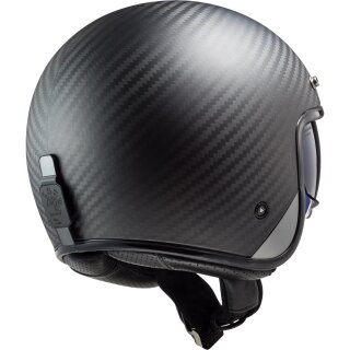 LS2 OF601 Bob C Jet Casque Solid mat-carbone S