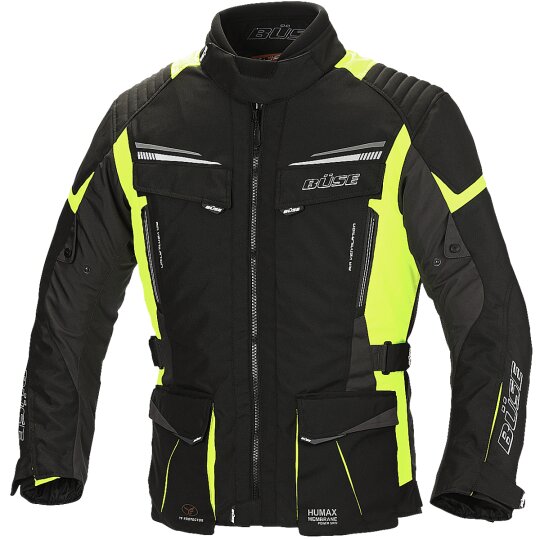 Büse LAGO PRO Textiljacke schwarz / neon gelb 5XL