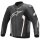 Alpinestars Faster V2 Blouson en cuir homme, noir/blanc 48