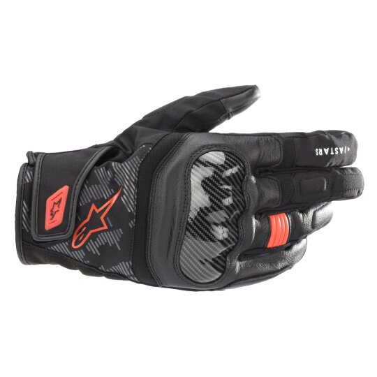 Gants Alpinestars SMX Z Drystar noir / rouge fluo