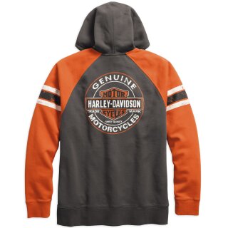 HD Sweatshirt Genuine Oil Can grey / orange