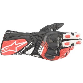 Alpinestars SP-8 V3 Handschuh schwarz/ weiß / rot