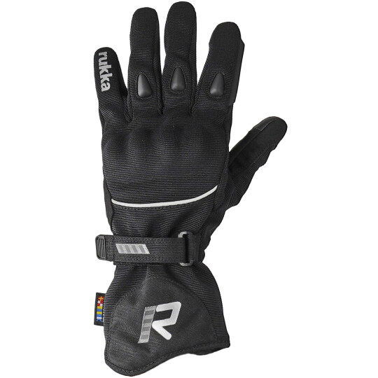 Guantes Rukka Virve 2.0 para mujeres negros / platas 10