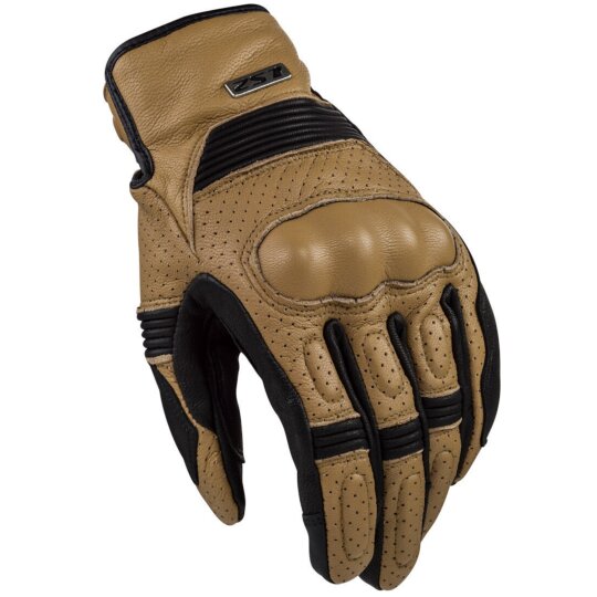 LS2 Duster Lederhandschuhe braun