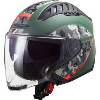 LS2 OF600 Copter Jet Helmet Crispy verde militare /...