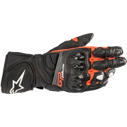 Guantes deportivos Alpinestars GP Plus R V2 negro / rojo-fluo