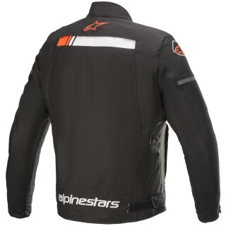 Alpinestars T-SP S Ignition Giacca Tessile Impermeabile nero / bianco / rosso fluo XL