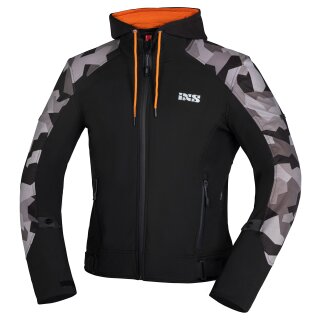 iXS Moto Camo Chaqueta Softshell para hombre negro / camuflaje 3XL