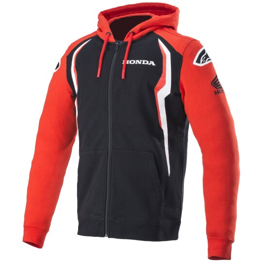 Alpinestars Honda Zip Hoodie rot / schwarz XXL