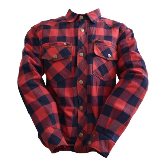 Bores Lumberjack Jacken-Hemd blau / rot Herren 2XL