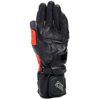 Dainese Carbon 4 Sporthandschuhe schwarz / fluo-rot / weiss L