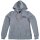 HD Special Skull Zip Front Hoodie Damen grau S