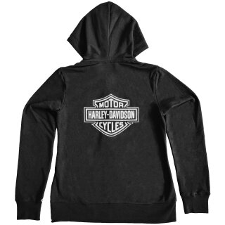 HD Special Bar & Shield Hoodie Zip Front pour femmes...