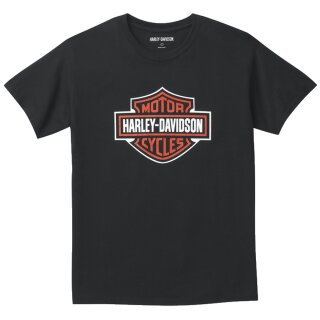 HD T-Shirt Bar &amp; Shield Graphic Tee noir