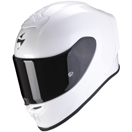 Scorpion Exo-R1 Evo Air Solid Perlweiss Integralhelm