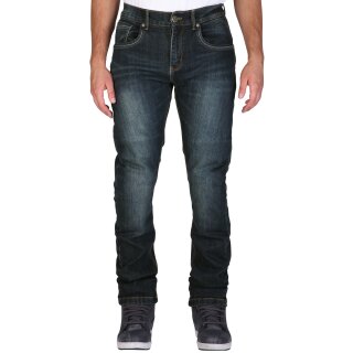 Modeka Glenn II Herren Jeans Stone Wash Blue Kurz 34