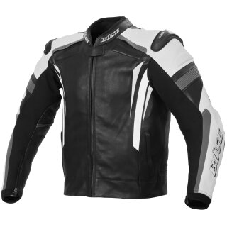 Büse Track leather jacket black / white ladies 44