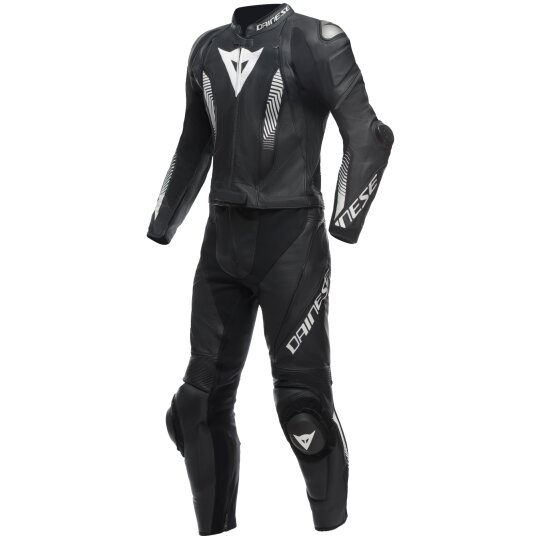 Dainese Laguna Seca 5 2 tlg. Lederkombi schwarz / schwarz / weiss 25