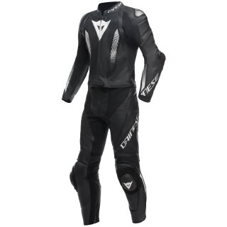 Dainese Laguna Seca 5 2 tlg. Lederkombi schwarz / schwarz / weiss 28