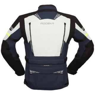 Modeka Motorradjacke Panamericana II blau / hellgrau XXL