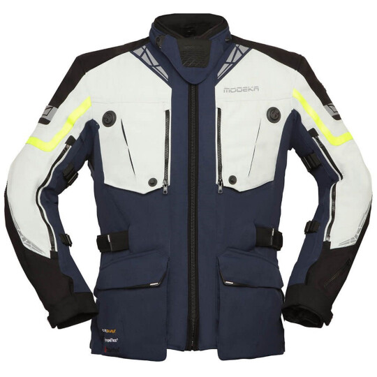 Modeka Motorradjacke Panamericana II blau / hellgrau 5XL