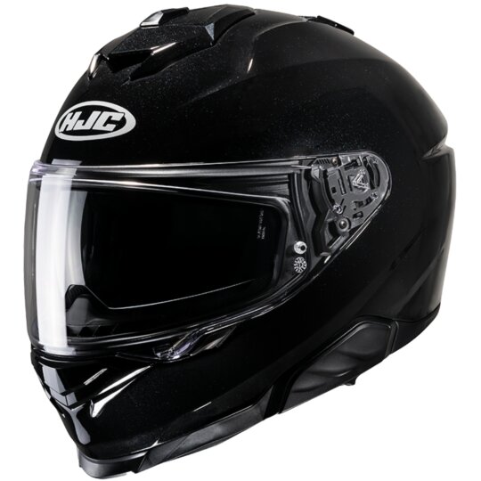 HJC i71 Solid metallic schwarz Integralhelm M