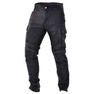 Trilobite Acid Scrambler jeans moto uomo nero regolare