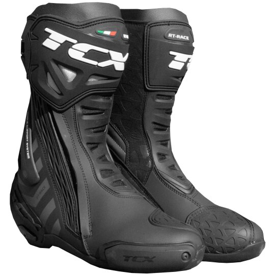 TCX RT-Race Botas moto hombre negro / oscuro gris