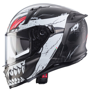 Caberg Avalon X Punk casco integrale grigio opaco/nero rosso M