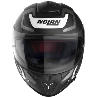 Nolan N80-8 Ally N-Com Noir Mat / Blanc Casque Intégral L