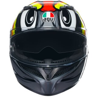 AGV K3 Integralhelm birdy 2.0 grau / gelb / rot XL