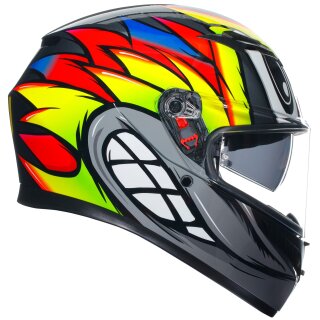 AGV K3 Integralhelm birdy 2.0 grau / gelb / rot XL